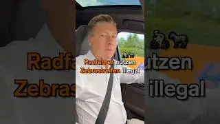 Illegale Nutzung des Zebrastreifens 🚲❗️Diese Regelungen gelten für Fahrradfahrer! #stvo
