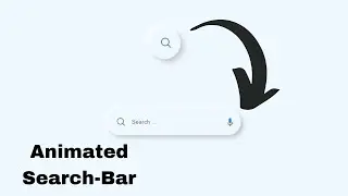 How to Create an Animated Search Bar HTML CSS & JavaScript | Search Bar