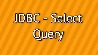 JDBC Select Query