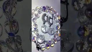 3,500₽ "ГЕРДА"🩵❄️🌬️ ХРУСТАЛЬНЫЙ ДУЭТ 👑 ТИТАН И КРАКИЛЮР ❄️ ЧОКЕР И СЕРЬГИ 👑 СКРИНШОТ ВОТСАП 👑