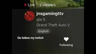 Go follow my twitch