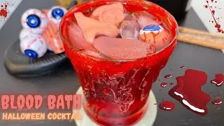 Bloody Halloween Cocktail | BLOOD BATH 🎃🩸🔪