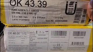 ESAB OK 43.39 vs OK 46.00: Genuine Italian electrodes vs. 