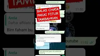 Biar ga cape cape balasan chat gini caranya!! #youtubeshorts #education #fyp
