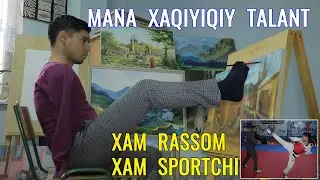 OYOQDA CHIZILGAN RASMLAR - QO'QONLIK RASSOM VA SPORTCHI MANA TALANT
