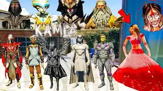 HELL GOD Playing Chupan Chupai With Kamla Indian Ghost and Serbian Dancing Lady GTA5 | GTAV AVENGERS