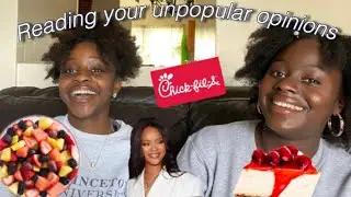 Reading YOUR unpopular opinions (get mad) | ft my sister