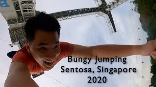 Bungy Jumping at AJ Hackett Sentosa, Singapore
