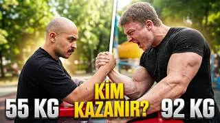 We held an ARM WRESTLING contest on the street! You’ll be shocked 😳