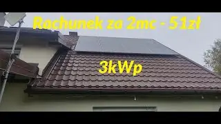 Instalacja PV 3kWp - Rachunek po 2mc z Energi.