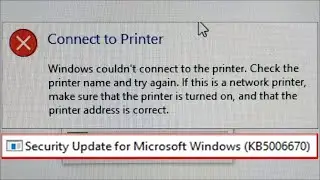 Connect to Printer Windows couldn't connect to the printer. Check theprinter name and try again.