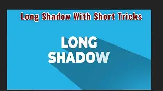 Long Shadow in After Effects with short tricks || How to make Long Shadow-no plugin required