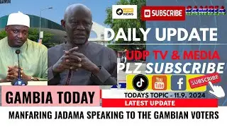 MANFARING JADAMA SPEAKING TO THE GAMBIAN VOTERS