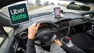 UBER EATS IN MY DRIFT CAR *POV*