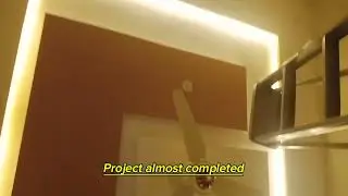 Electrical Project after completion, Lights and ceiling fan installation