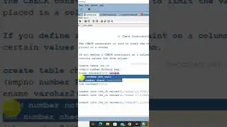 Constraints in SQL 
