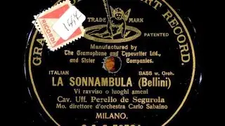 LA SONNAMBULA Recordings 1903-1924