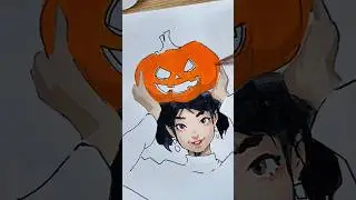 Happy Halloween doodle 🎃 #short