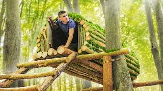 ПОСТРОИЛИ КРУГЛЫЙ ДОМИК НА ДЕРЕВЕ!
