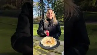 Cooking Pancakes Moto camping 