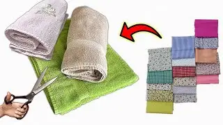 Eski banyo havlularınıza, artık kumaşlar ile yeni bir hayat verin! SÜPER FİKİR!