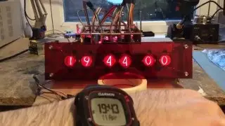 Electromechanical Relay Nixie tube digital clock prototype with accurate time