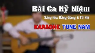 Bài Ca Kỷ Niệm - Karaoke Tone Nam - Karaoke NBC