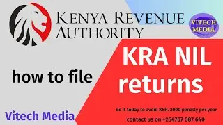 how  to file KRA nil returns
