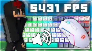 Thocky Keyboard + Mouse Sounds ASMR (Handcam)| Minecraft Bedwars