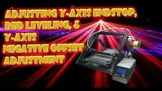 3DPrintMill aligning Y-axis stop switch , bed leveling and  setting Y-offset.