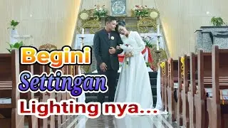Cara motret pemberkatan nikah digereja yang super luas