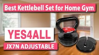Yes4All JX7N Adjustable Kettlebell Weights Set - Best Kettlebell Set for Home Gym