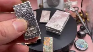 Stacking Poured Silver Beskar Bars