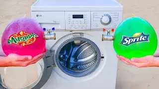 EXPERIMENT: Washing Machine vs Sprite, Mirinda!