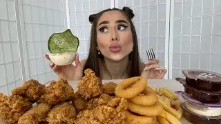 Мукбанг/Многоо КУРИНЫХ КРЫЛЬЕВ🐔🍗🍟/История подписчицы⭐️