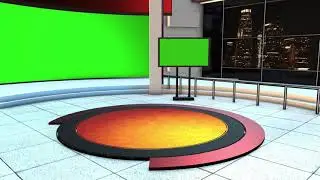 News Studio Green Screen full HD 1080