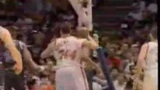 nba - shaquille o'neal breaks down the backboard
