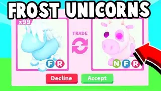 TRADING *NEW* FROST UNICORNS in Adopt Me!