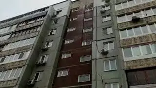 ужас!! машина в смятку. упала плита