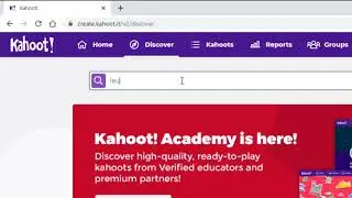 Kahoot (mängude otsimine)