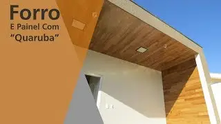 Forro e painel com madeira 