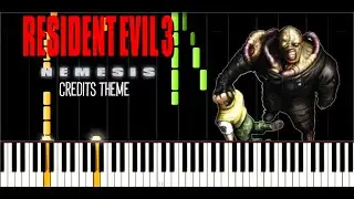 Credits Theme - Resident Evil 3 OST / Synthesia Piano Tutorial