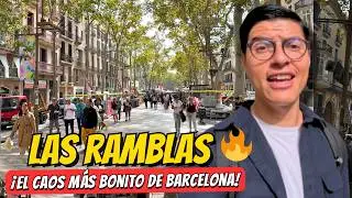 The BEAUTIFUL and CHAOTIC of Las Ramblas 😳 the MOST FAMOUS promenade in Barcelona