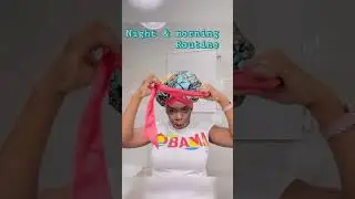 Night & Morning Routine with Knotless Braids #knotlessbraids #shorts