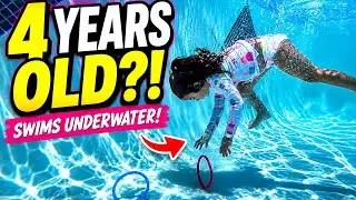 I Trained My 4 YEAR OLD Daughter to Swim Underwater | Daddy Daughter Day Ep. 1