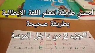 الدرس 2 من داخل مدرسة تعلم اللغة الإيطالية