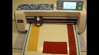 ScanNCut, рисование контура аппликации на кусочках ткани