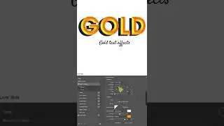 💛 Gold Text Effect in Minutes | Photoshop Tutorial ✨ psdguide