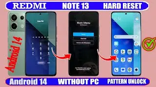 Redmi Note 13 HyperOS Hard Reset /Android 14/ Screen Lock Bypass ✅ Not Working ✅ Without Pc 2024/