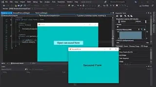open new form using button in visual studio windows form application 2019 | button to open new form